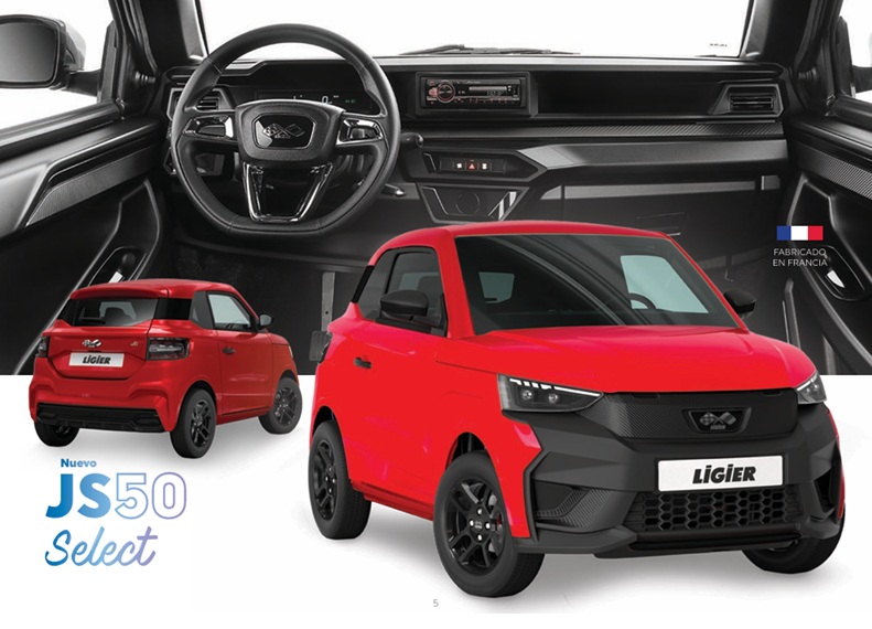 Exterior del Ligier JS50 Select 2025 – coche sin carnet
