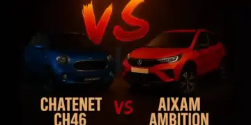 comparativa digital generada por ia entre los coches sin carnet chatenet ch46 y aixam ambition