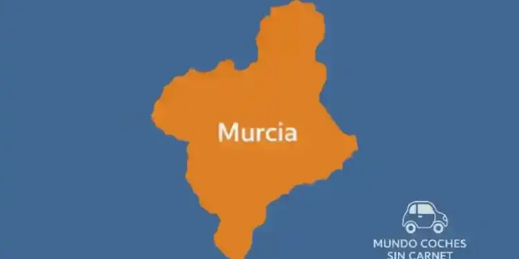 Mapa gráfico de Murcia para contenidos sobre coches sin carnet. grafico-mapa-de-murcia-con-texto-donde-comprar-coche-sin-carnet