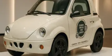 fotografia real del microcoche Town life expuesto en ginevra