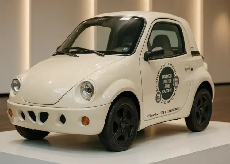 fotografia real del microcoche Town life expuesto en ginevra
