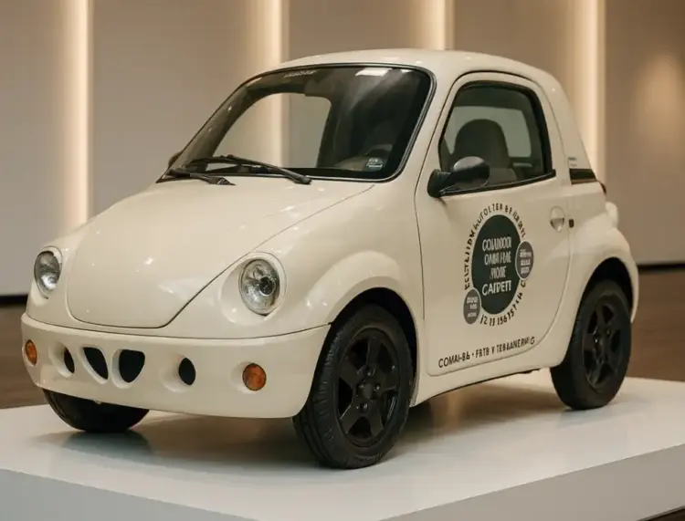 fotografia real del microcoche Town life expuesto en ginevra