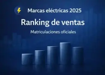 Imagen generada por inteligencia artificial del ranking de ventas 2025 de coches sin carnet eléctricos más vendidas, representado con gráfico de barras en fondo azul